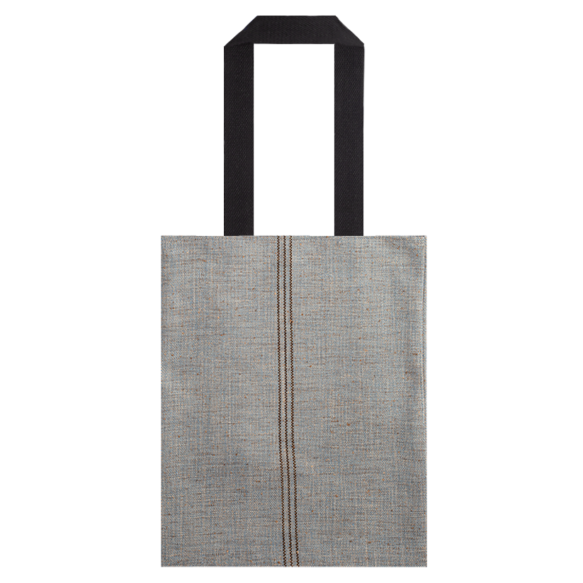 Grey Woven Tote Bag Image