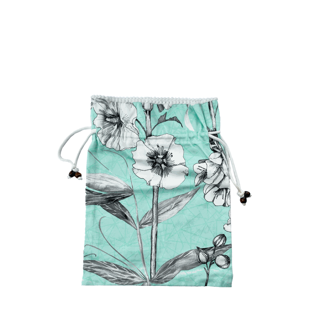 Blue Drawstring Bag Image