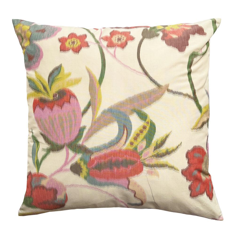 Abstract Floral Woven Cushion