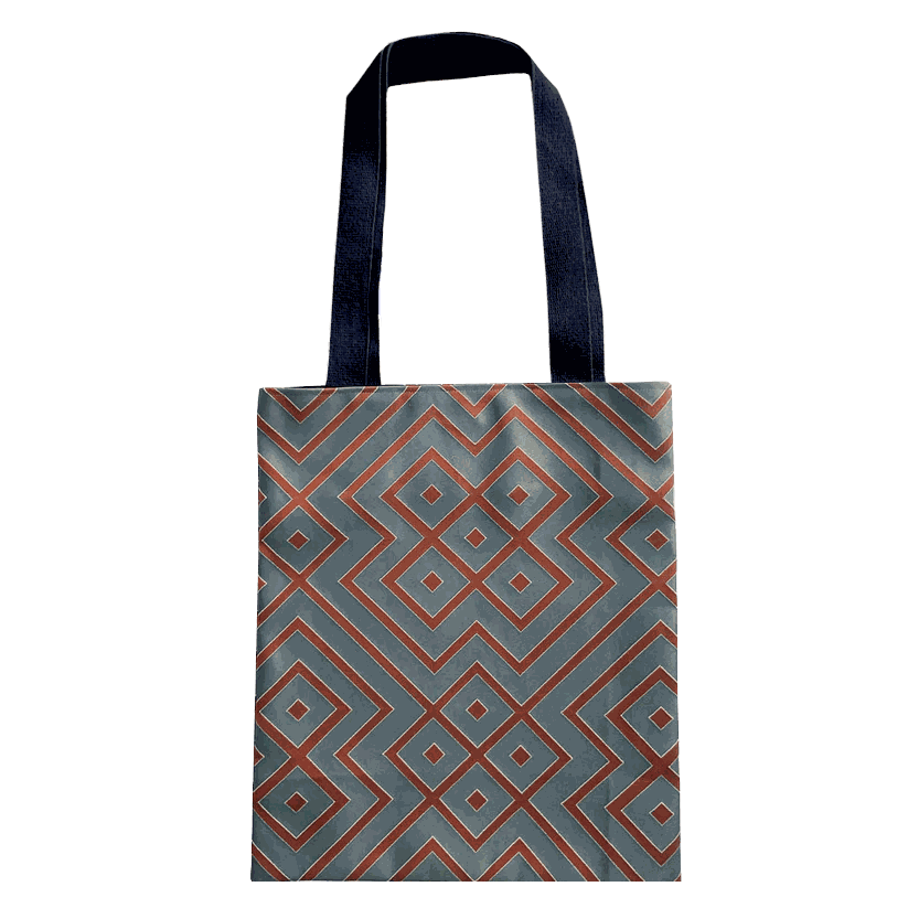 Geometric tote bag designer sales