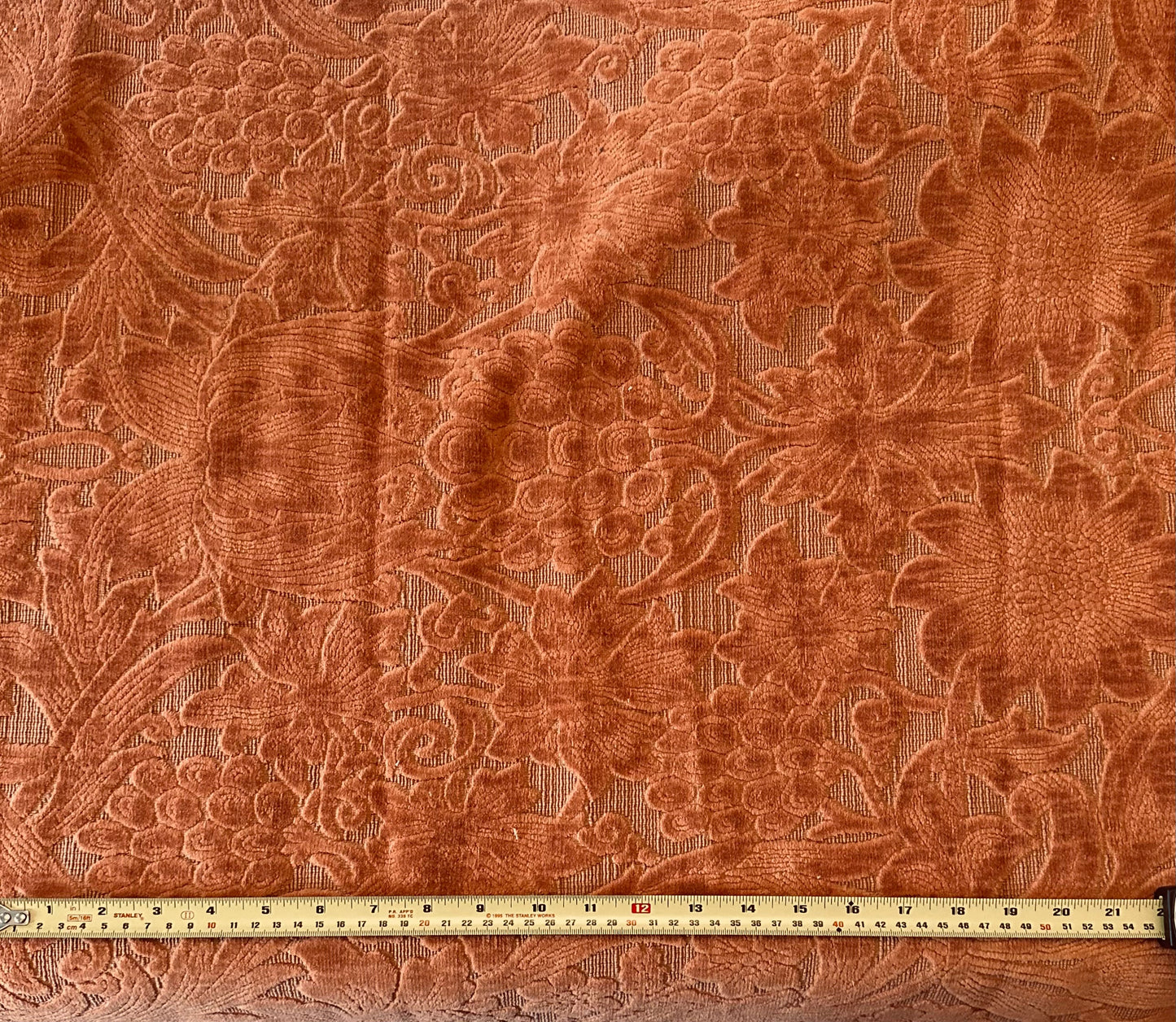 Morris & Co - Sanderson Velvet Burnt Orange 1B