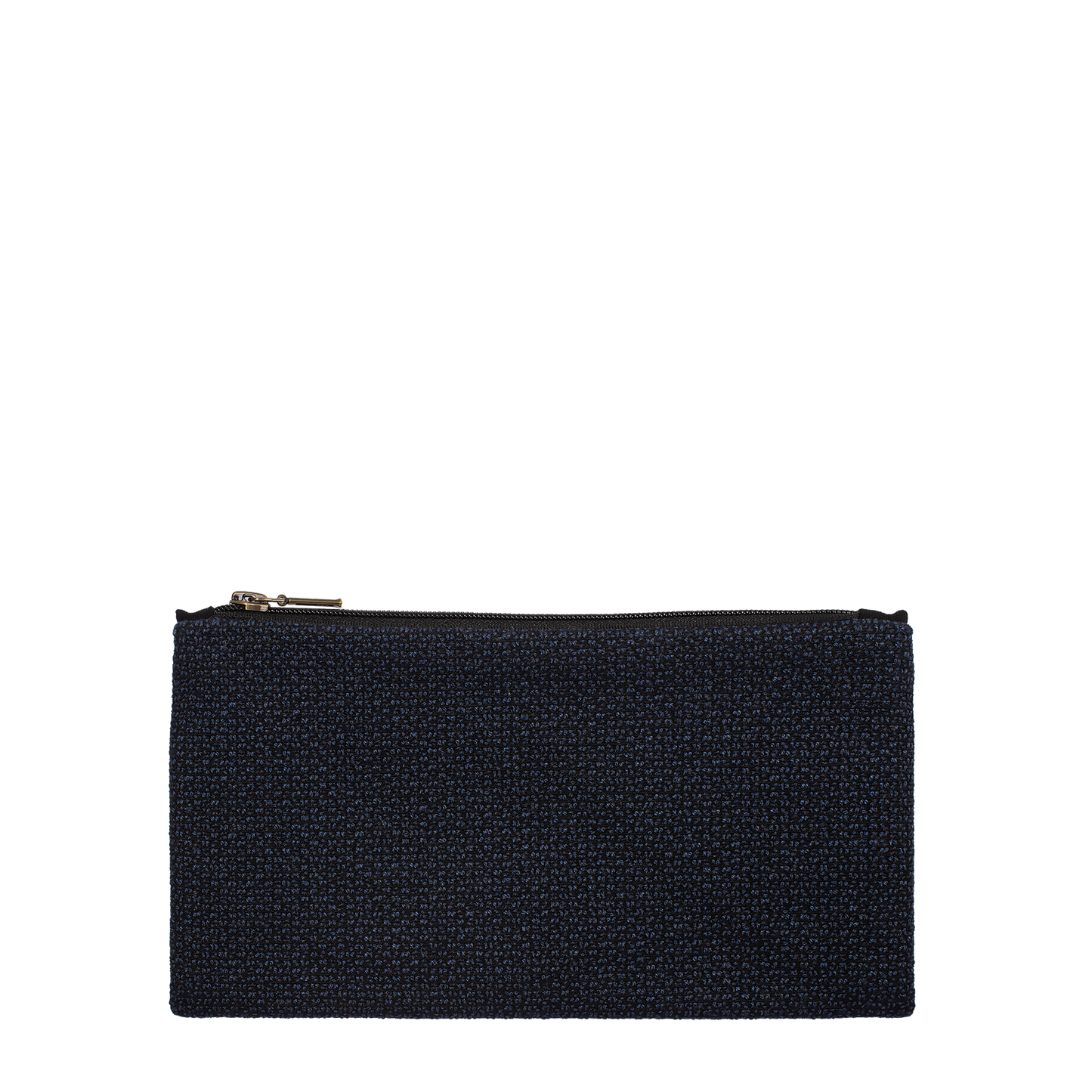 Navy & Black Check Zip Purse