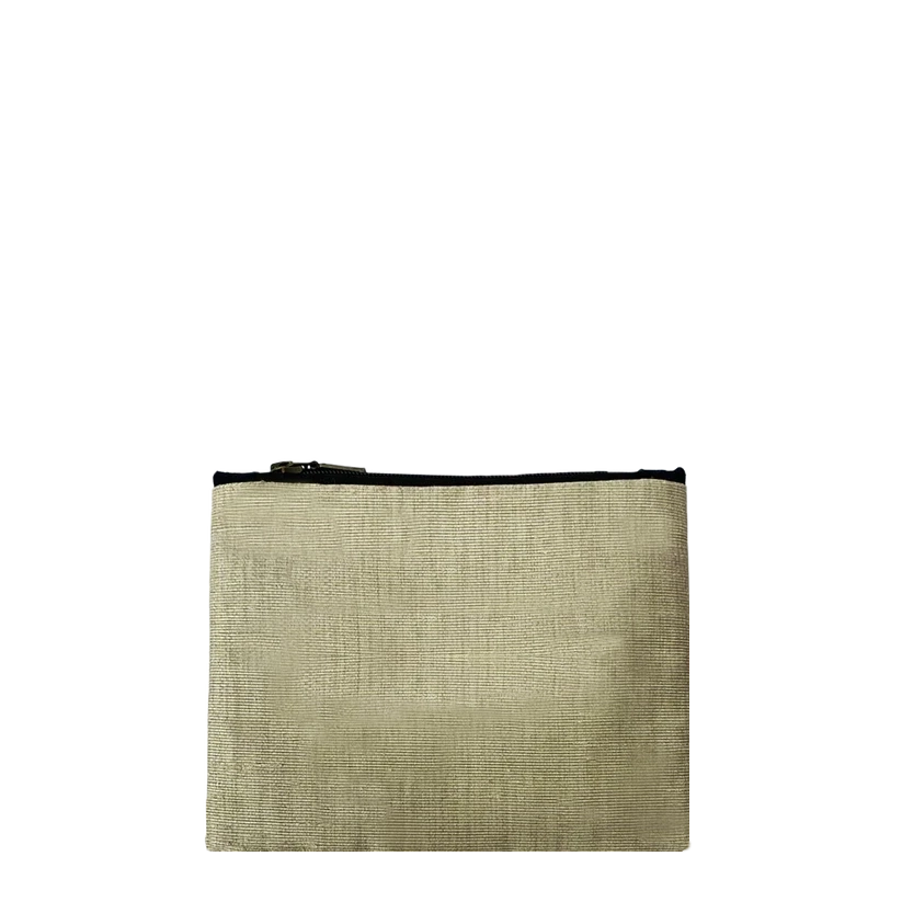 Woven Pearl Zip Purse