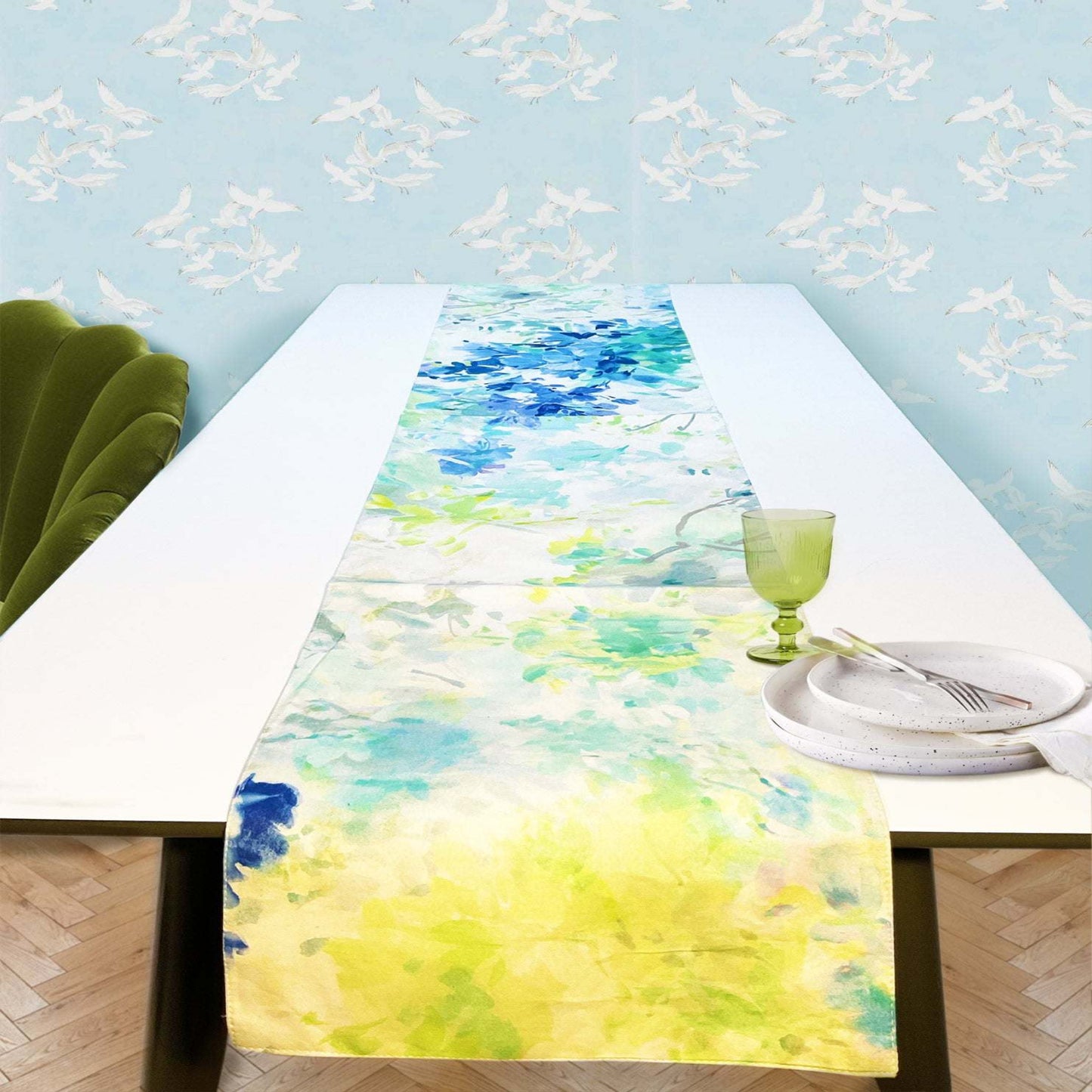 Watercolour Table Runner Image