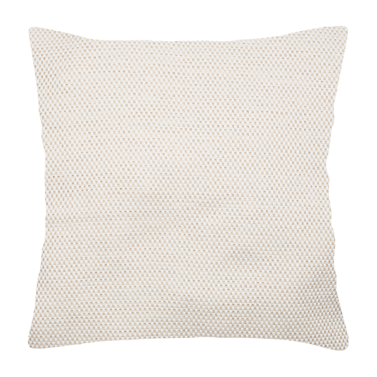 Textural White and Cream Cushion Cover