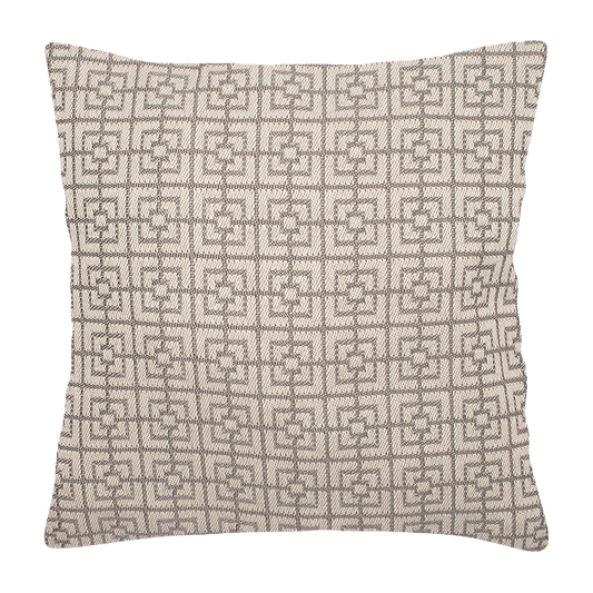 Grey Geometric Pattern Cushion Cover