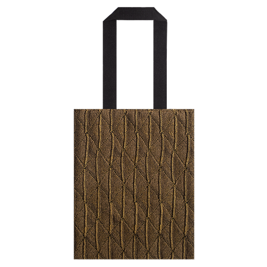 Woven Gold Tote Bag