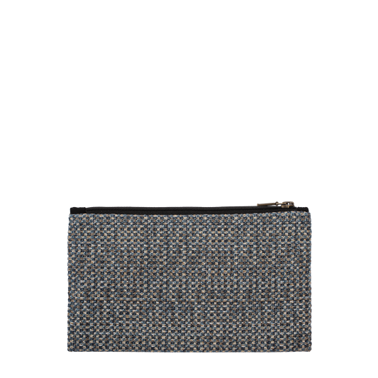 Black & Stone Check Zip Purse