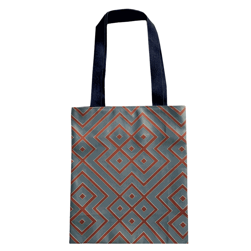 Geometric tote bag clearance designer