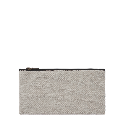 White Zip Purse