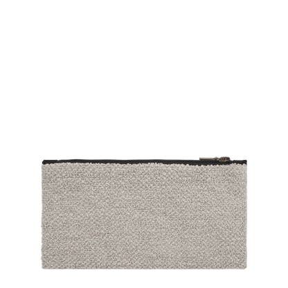 White Zip Purse