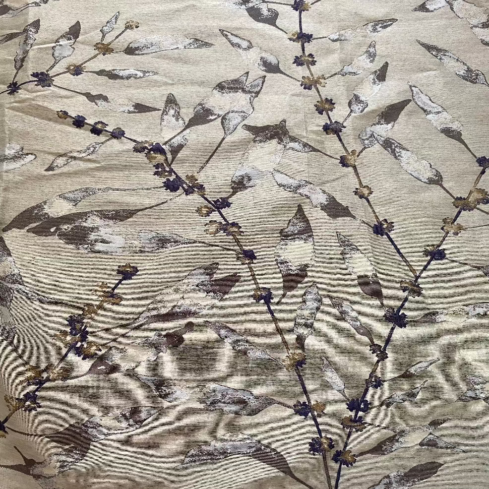 Sanderson Silver Branch Patterned Curtain