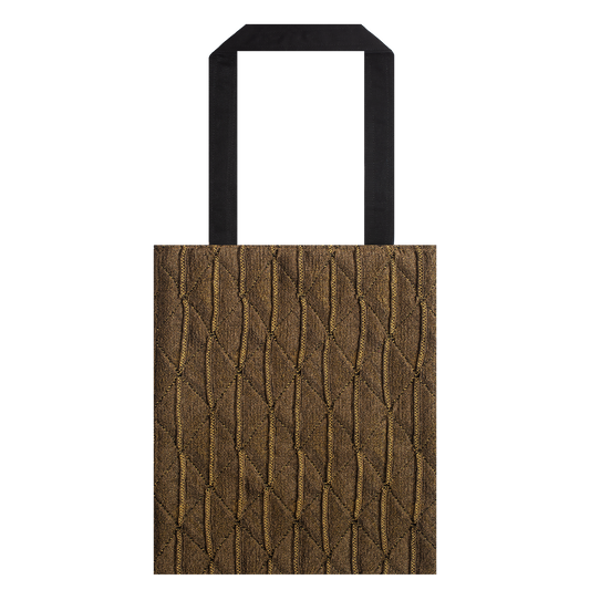 Woven Gold Tote Bag
