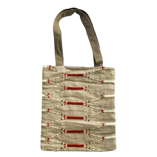 3D Embroidered Tote Bag