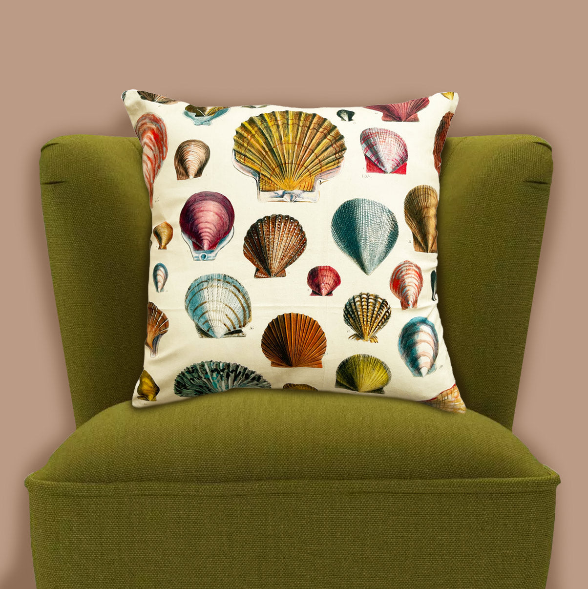 Tropical Shell Art Cushion Cover